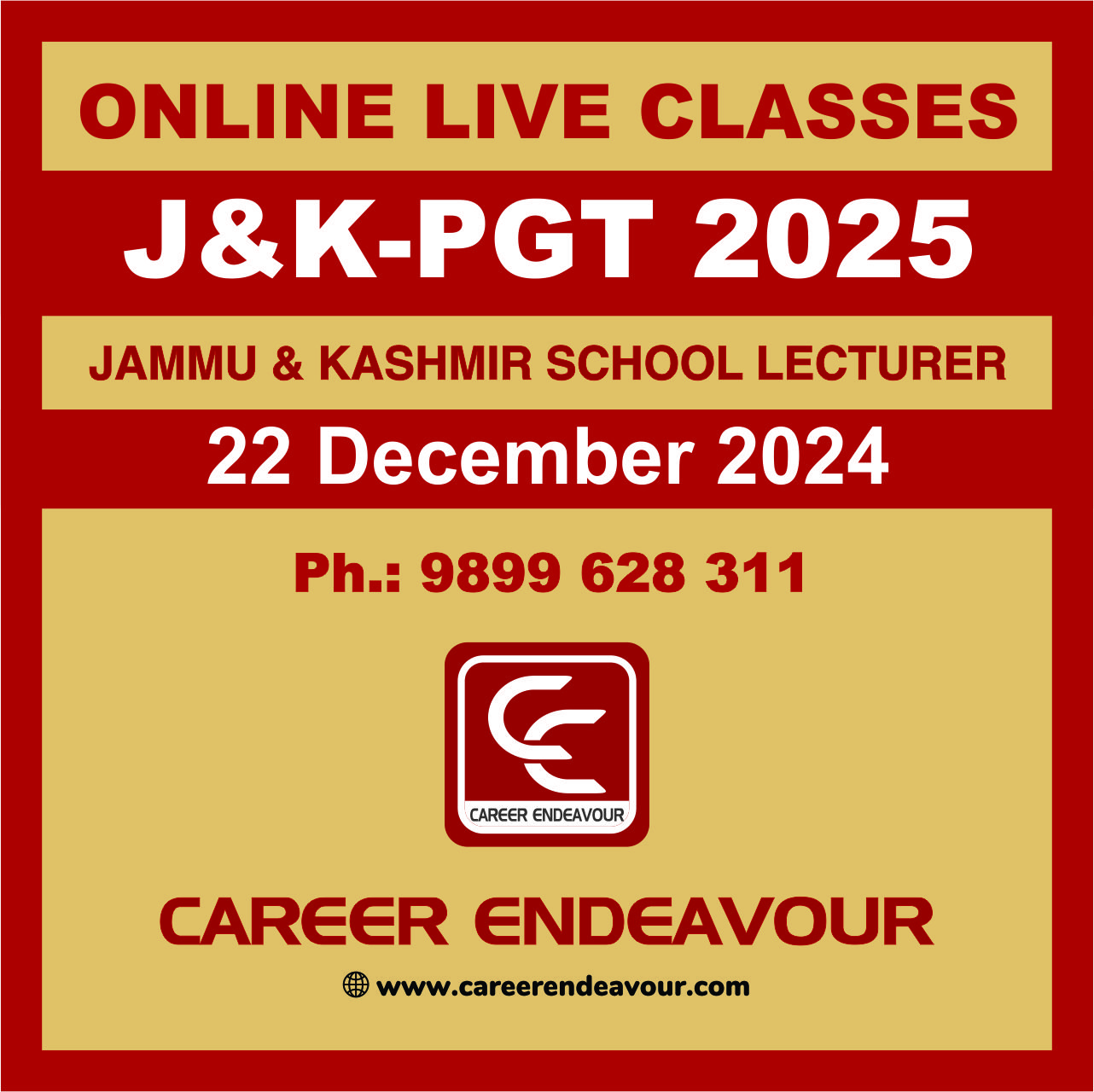 jammu and kashmir pgt online coaching