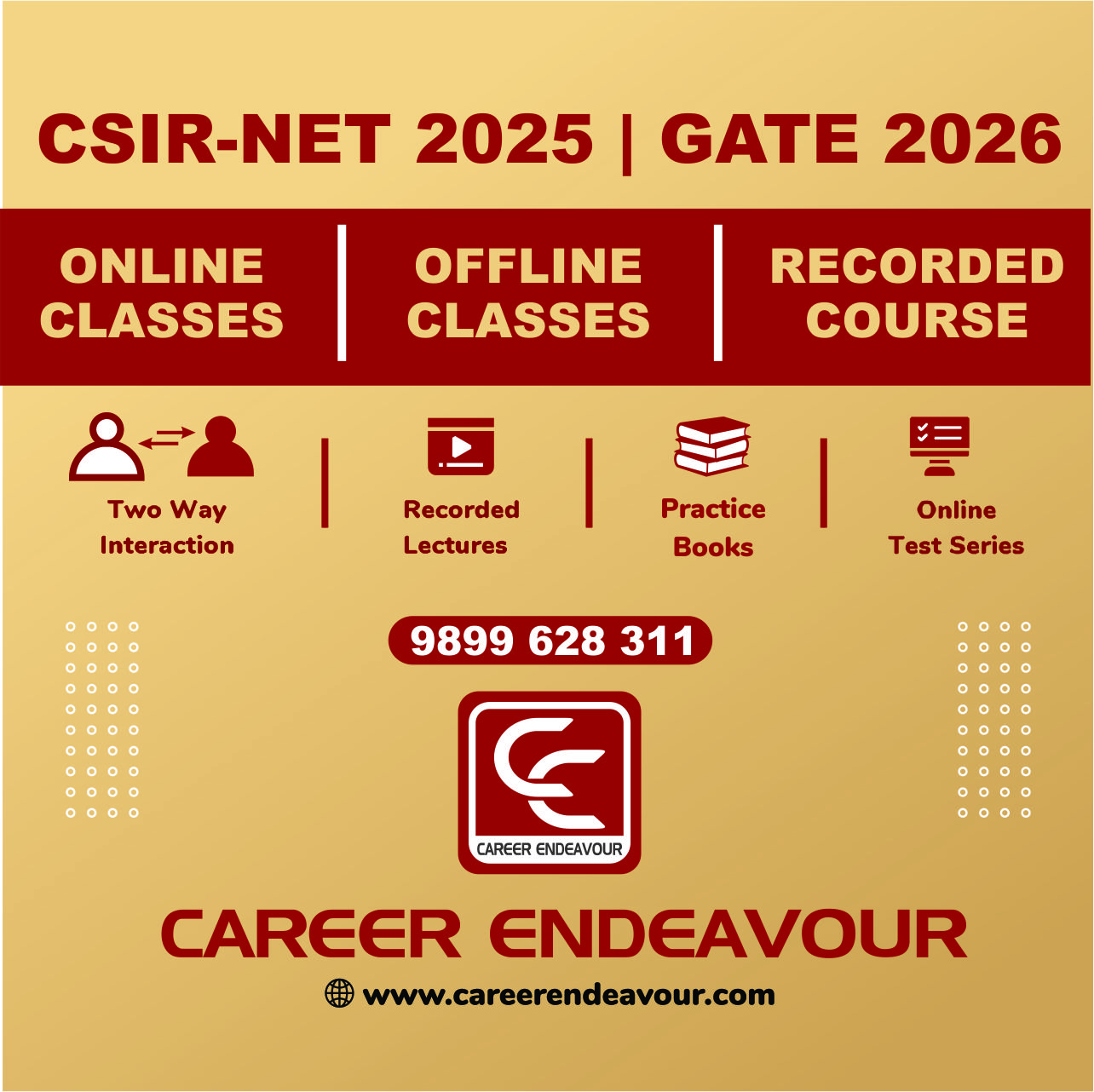 Csir net coaching dec 2025 career endeavour